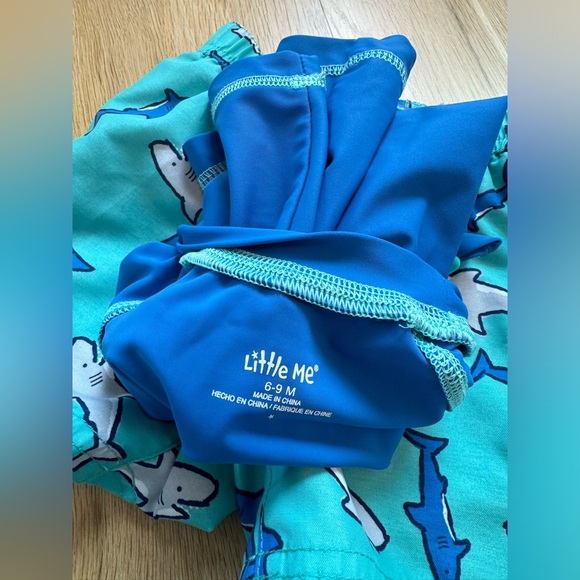 Little Me • Infant Swim Trunks & Rash Guard • 6-9 Months - Picture 4 of 4